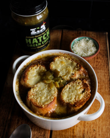 Hatch Green Chile French Onion Soup