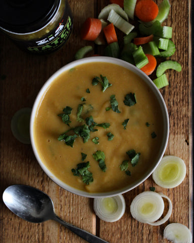 Hatch Green Chile Winter Vegetable Soup