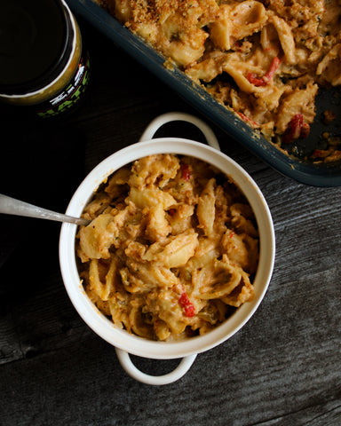 Hatch Green Chile Macaroni and Pimento Cheese