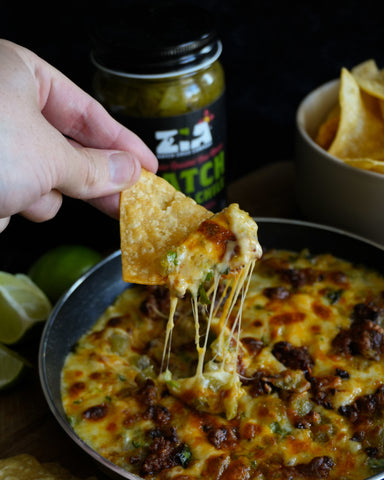 Hatch Green Chile Queso Fundido