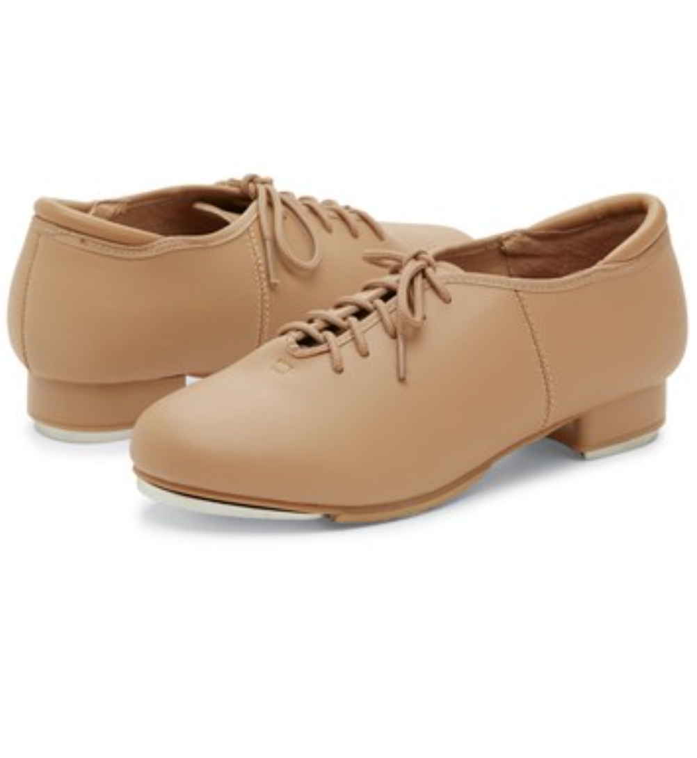 tan lace up tap shoes