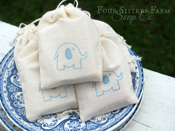 Blue Elephant Baby Shower Favors Four Sisters Farm Soap