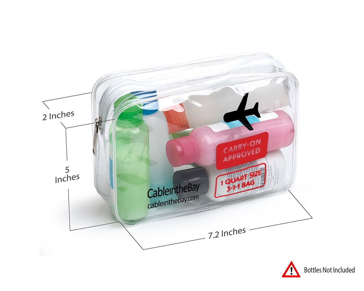 TSA Approved Clear Travel Toiletry Bag – Cableinthebay