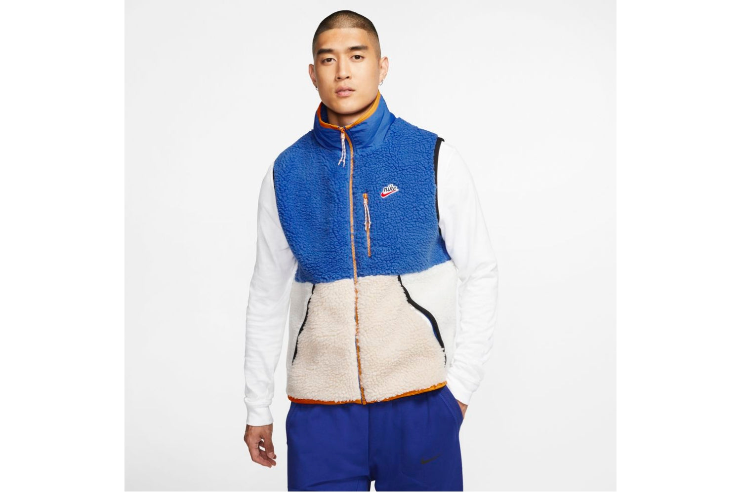 nike men's sherpa fleece vest