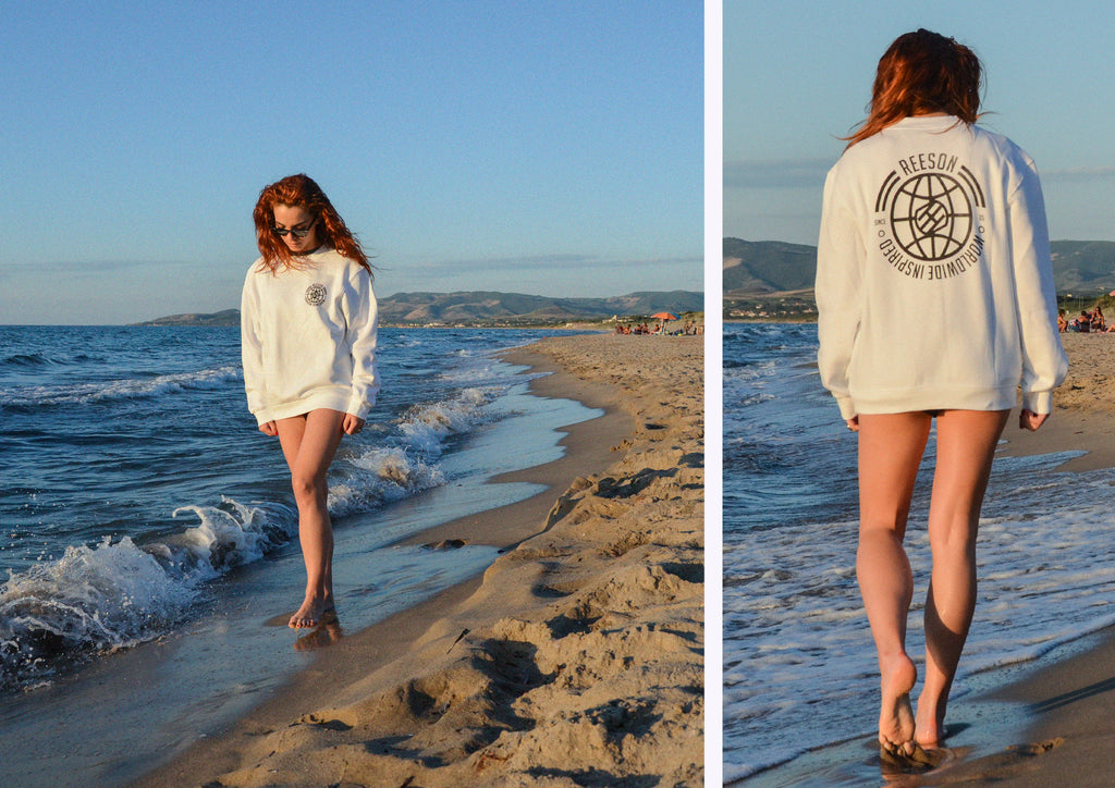 girl on the beach reeson sunset photography lookbook