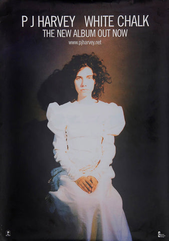 •	“White Chalk - PG Harvey” Album Poster, 2007