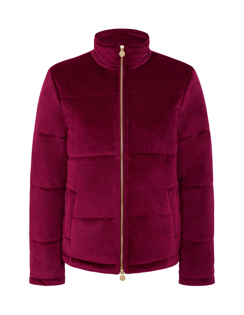 pink polo puffer jacket