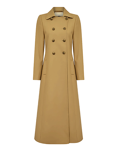 Trench Coat – Camel Melton Wool – GUINEA