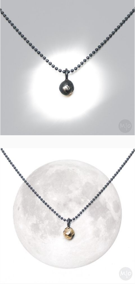 Full Moon Pendant by Melissa Osgood Studio.