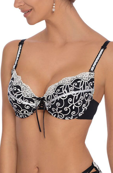 Ginewra Push Up Bra Black