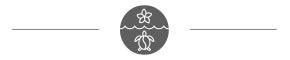 A black and white logo with a turtle and a flower in the water .