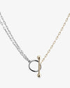 Picture of T Bar Dual Chain Necklace