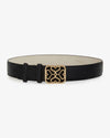 Picture of Strathberry Monogram Wide Buckle Belt