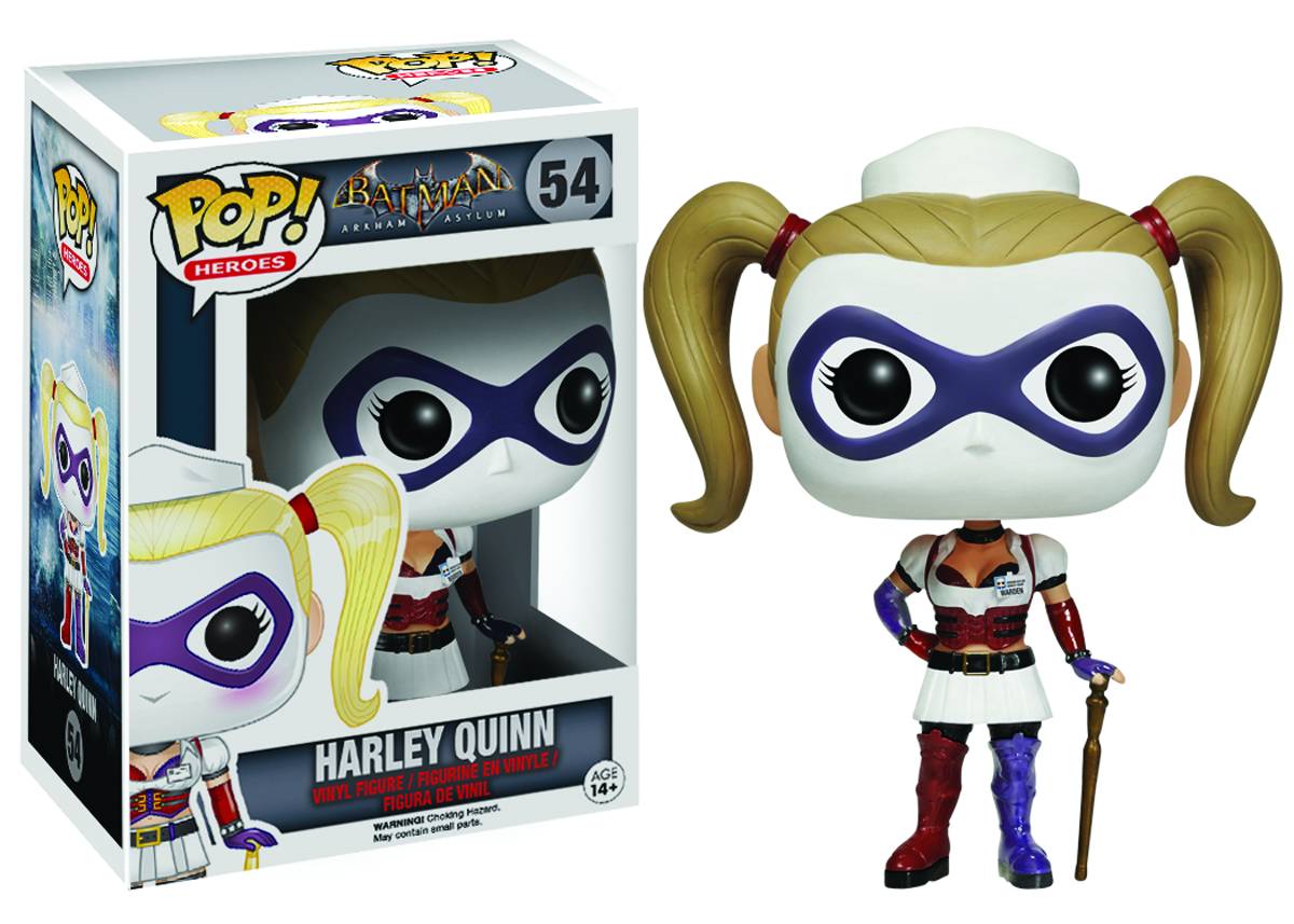 POP ARKHAM ASYLUM NURSE HARLEY QUINN VINYL FIG