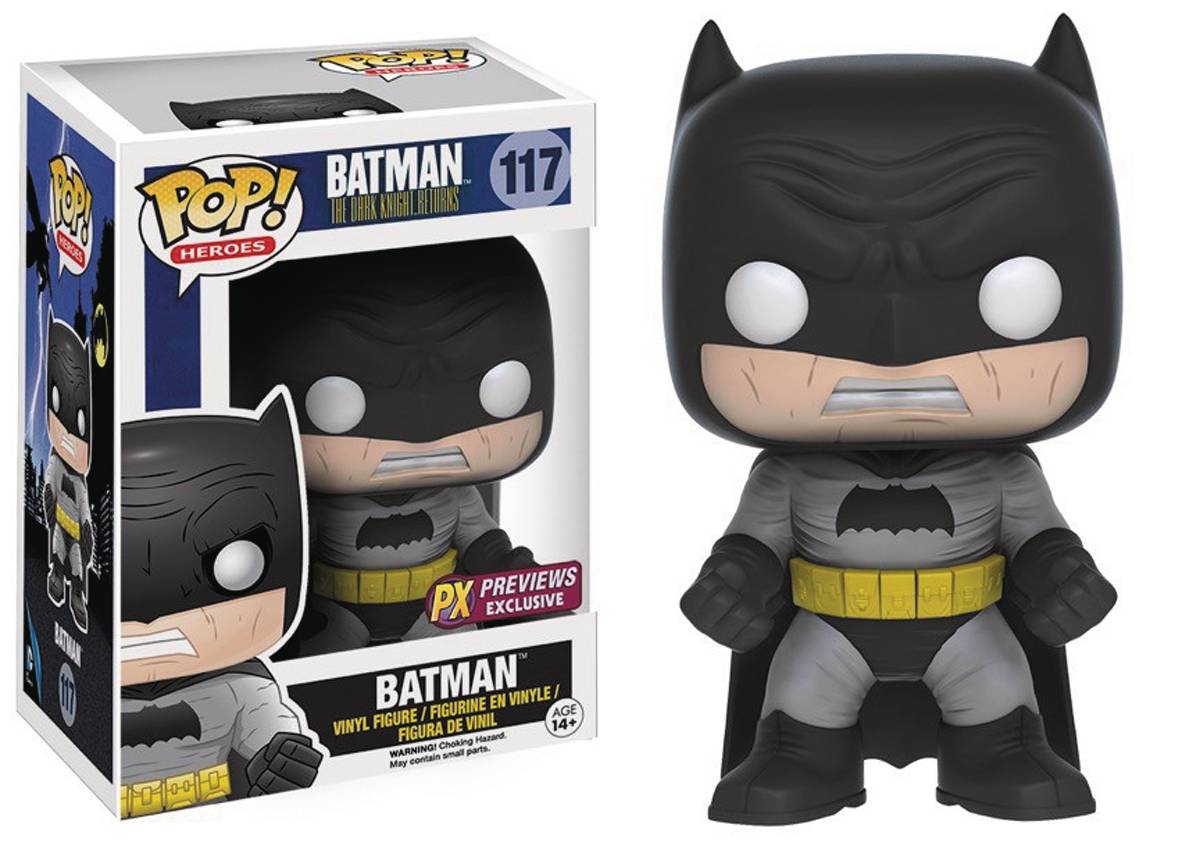 POP DC HEROES DKR BATMAN BLACK PX VINYL FIG