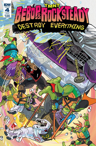 TMNT BEBOP & ROCKSTEADY DESTROY EVERYTHING #4 SUB VAR COVER