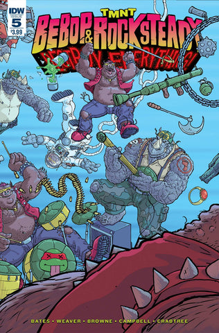 TMNT BEBOP & ROCKSTEADY DESTROY EVERYTHING #5 COVER