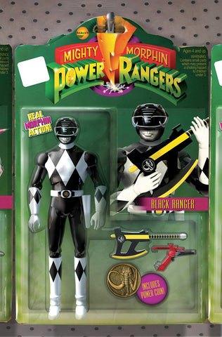 MIGHTY MORPHIN POWER RANGERS #4 UNLOCK ACTION FIGURE VAR COVER