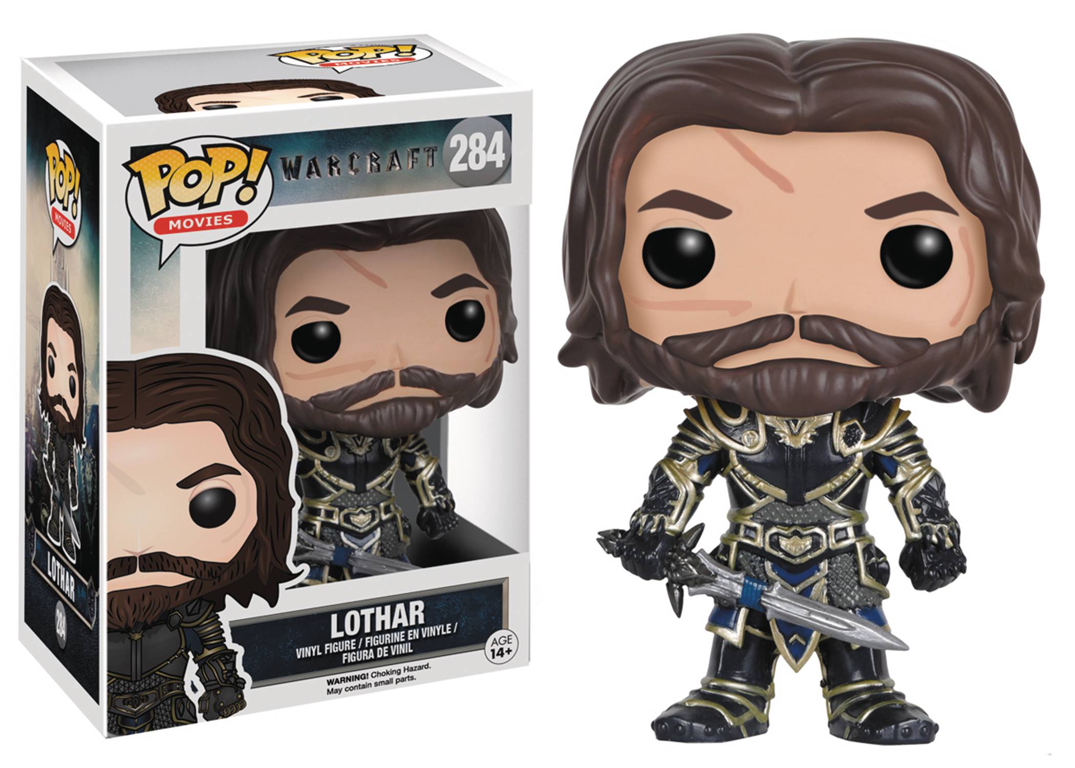 POP WARCRAFT MOVIE LOTHAR VINYL FIG