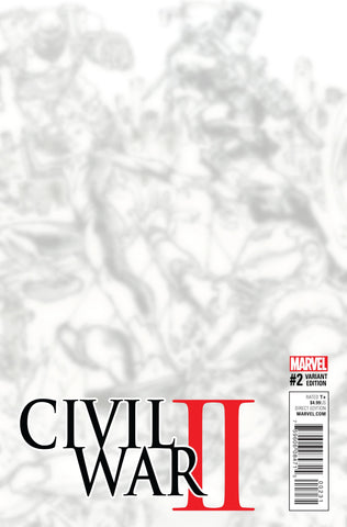 CIVIL WAR II #2 (OF 7) GI B&WVIRGIN CONNECTING C VARIANT COVER