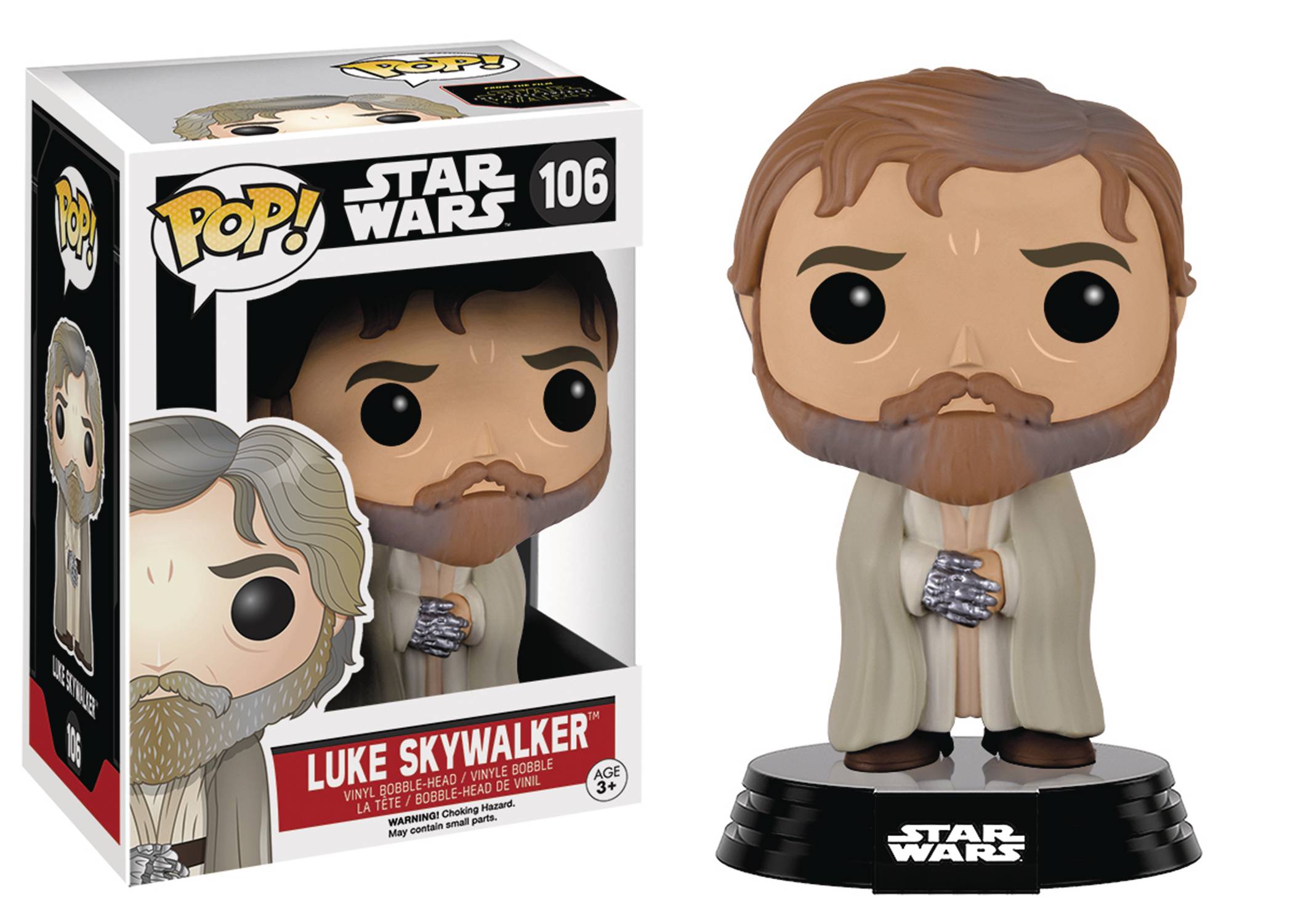 POP STAR WARS E7 BEARDED & ROBED LUKE VINYL FIG