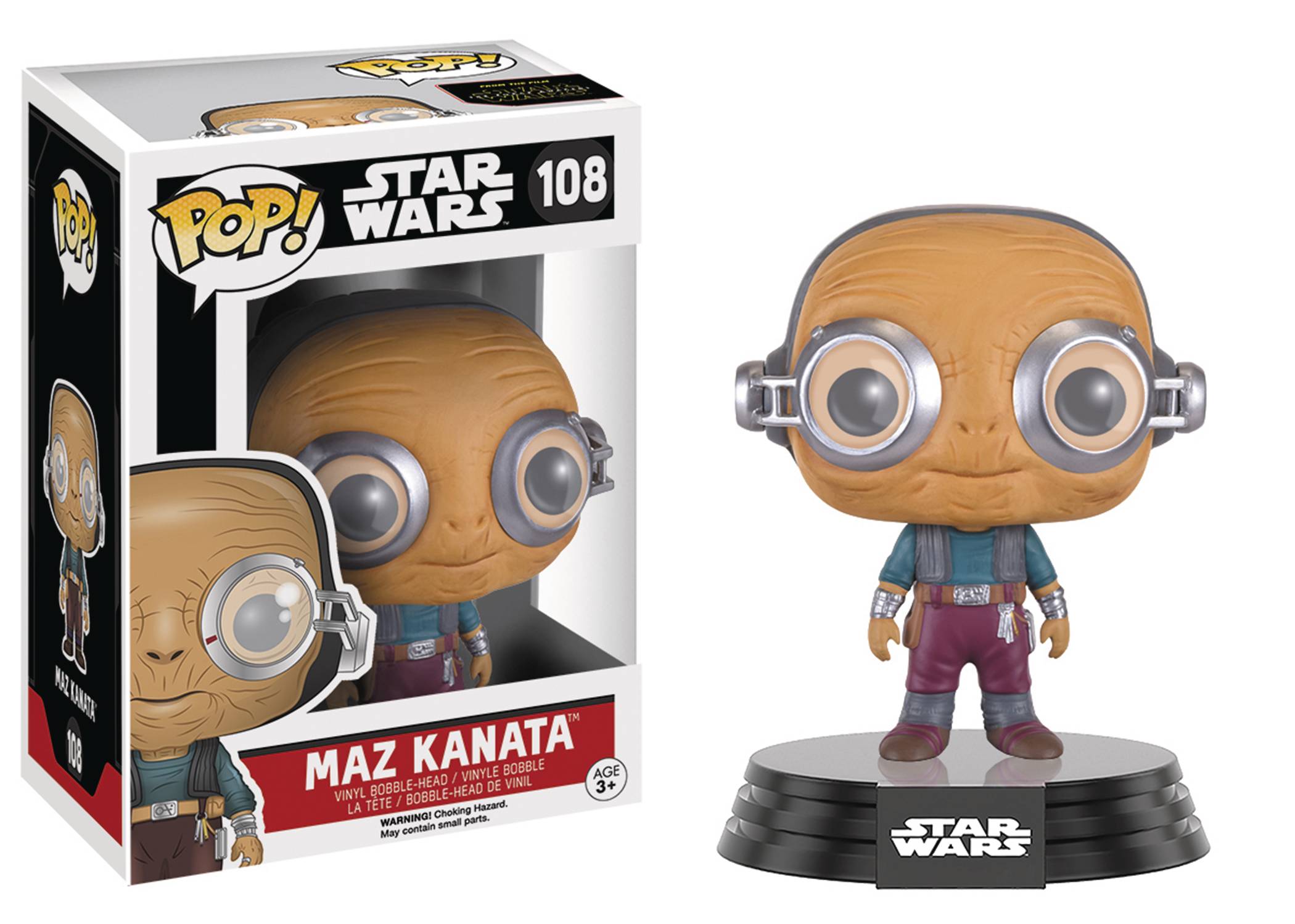 POP STAR WARS E7 MAZ KANATA VINYL FIG