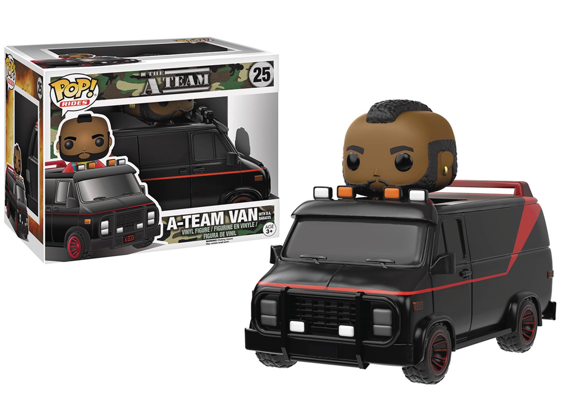 POP RIDES A-TEAM VAN W/B.A. BARACUS VINYL FIGURE