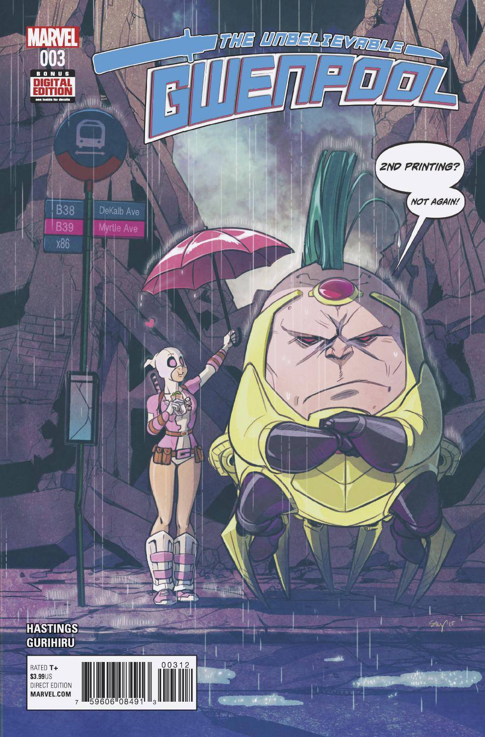 GWENPOOL #3 STACEY LEE 2ND PTG VAR