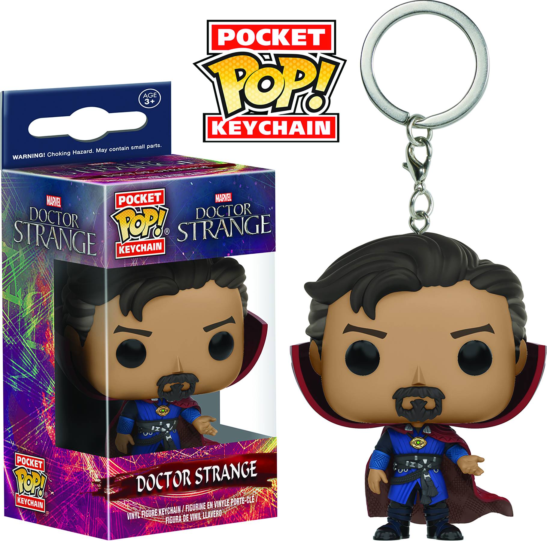 POCKET POP DR STRANGE VINYL FIG KEYCHAIN