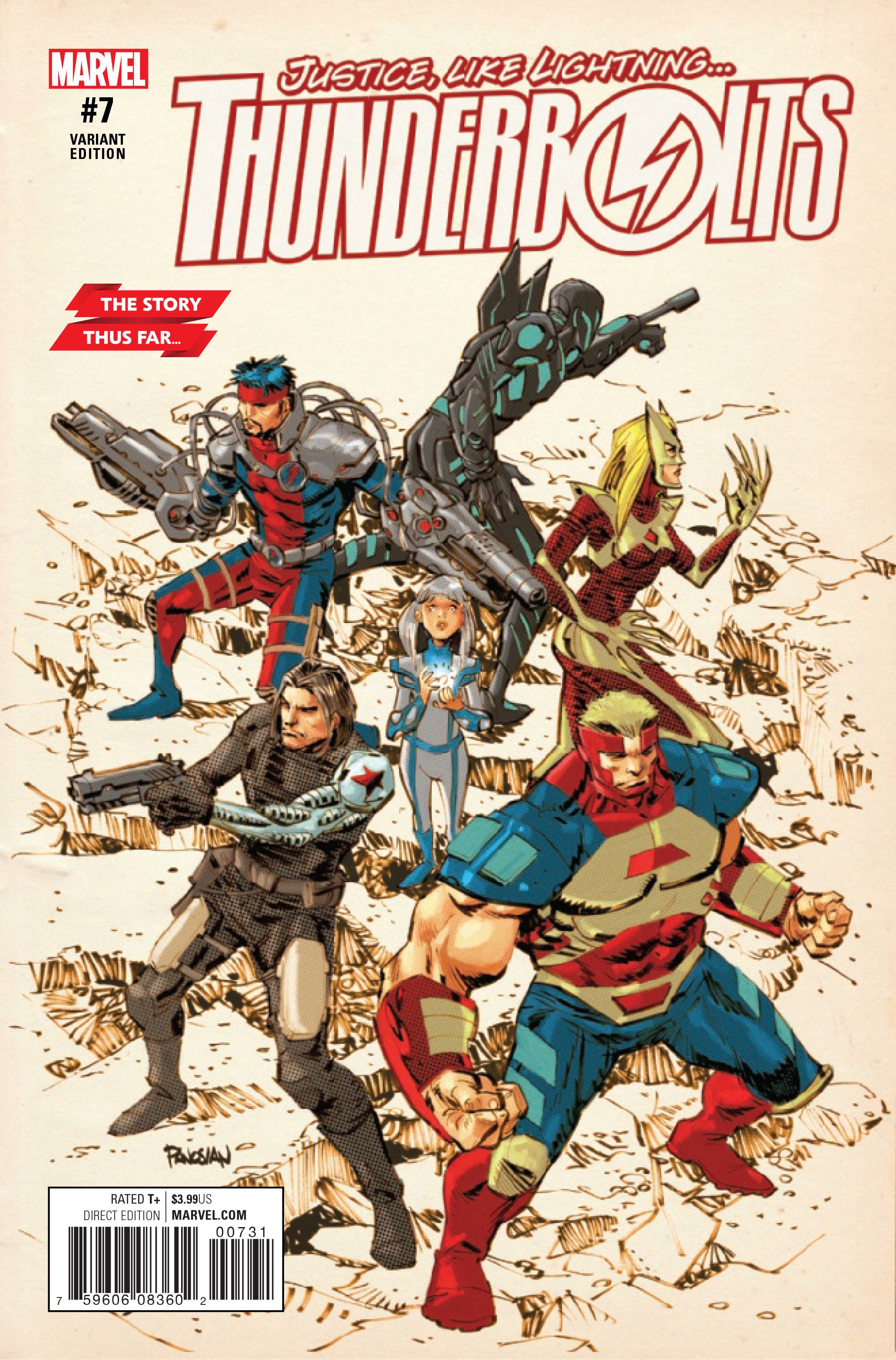 THUNDERBOLTS #7 PANOSIAN STORY THUS FAR VAR NOW