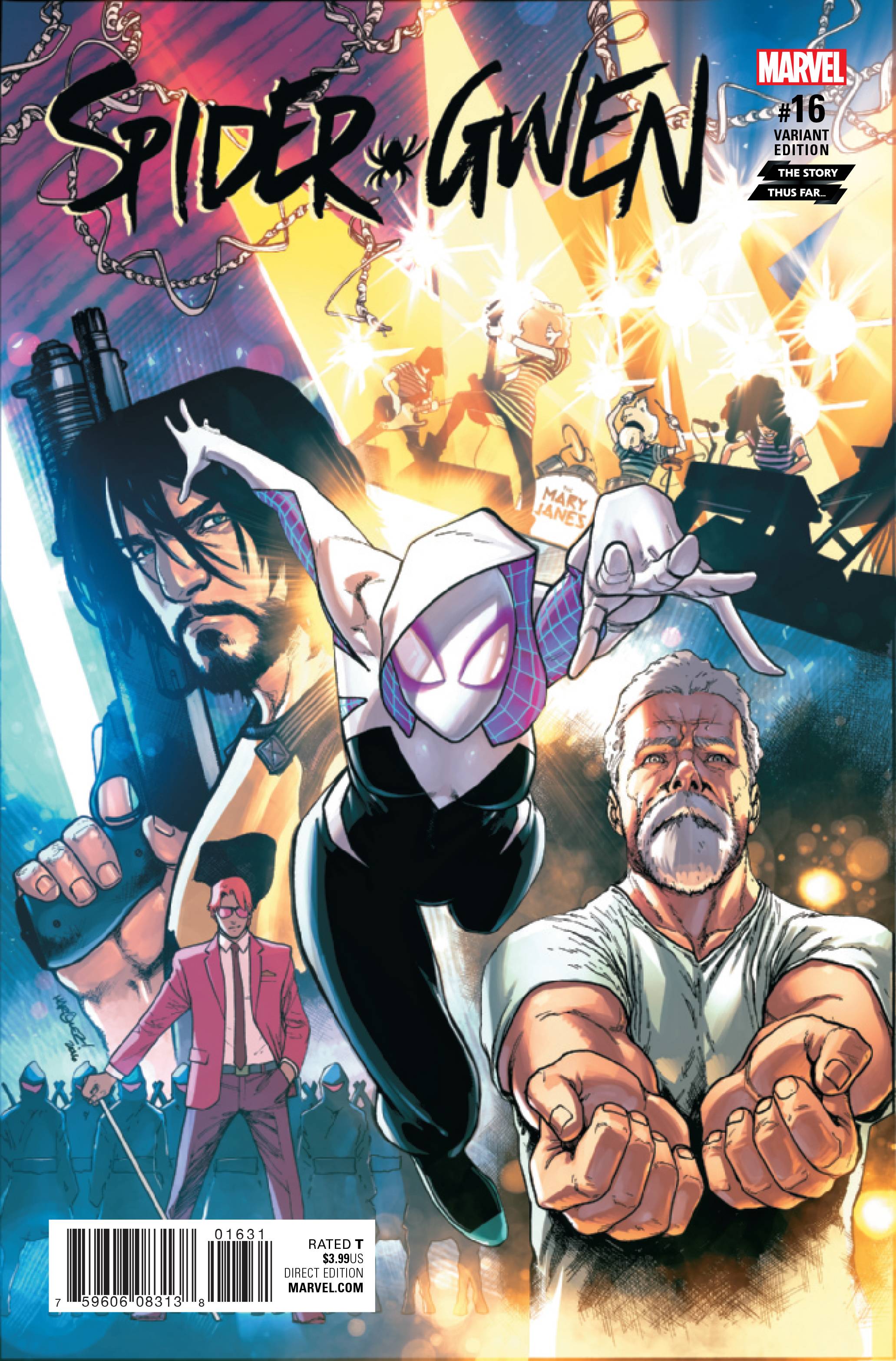 SPIDER-GWEN #16 MARQUEZ STORY THUS FAR VAR NOW