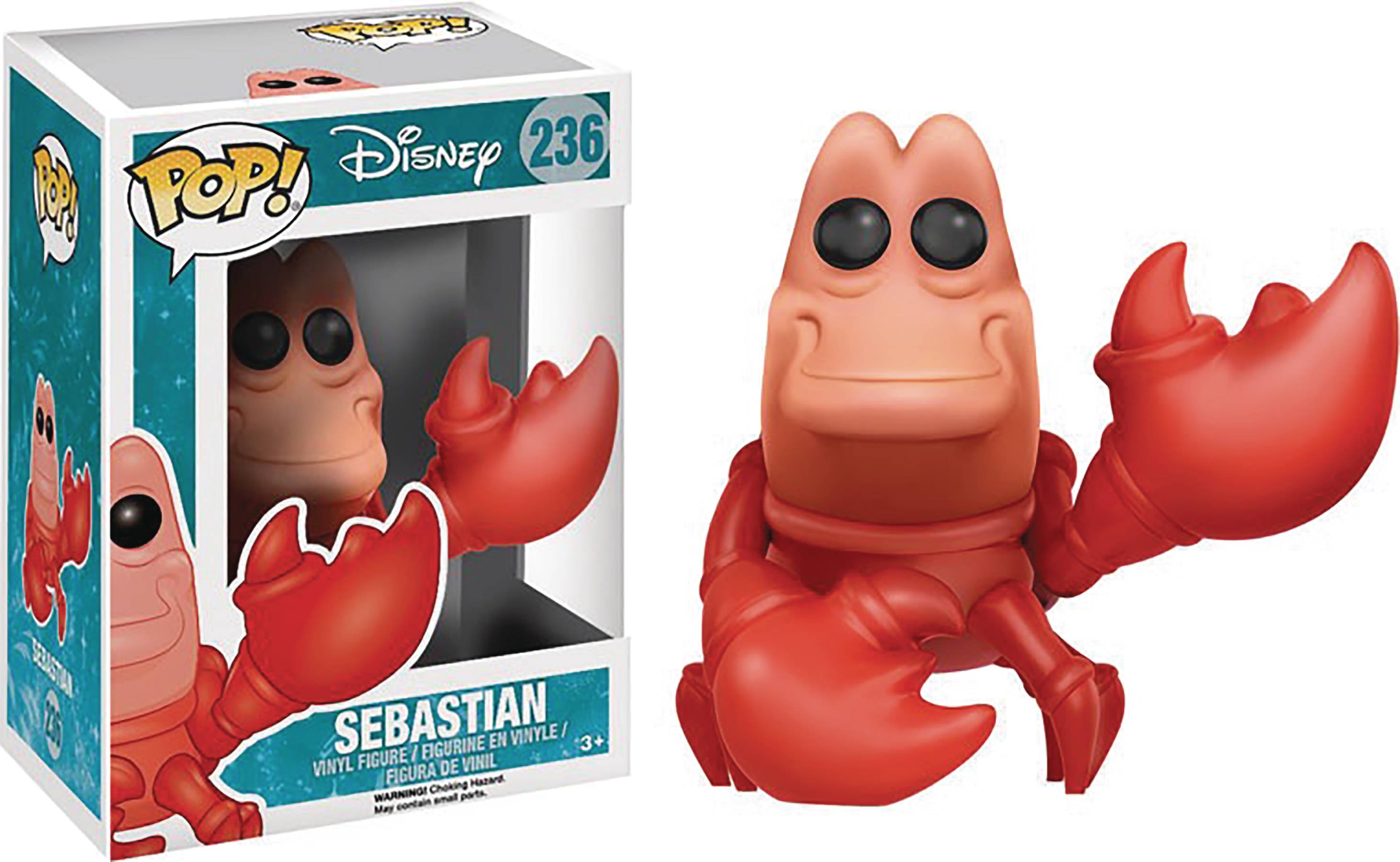 POP DISNEY LITTLE MERMAID SEBASTIAN VINYL FIG