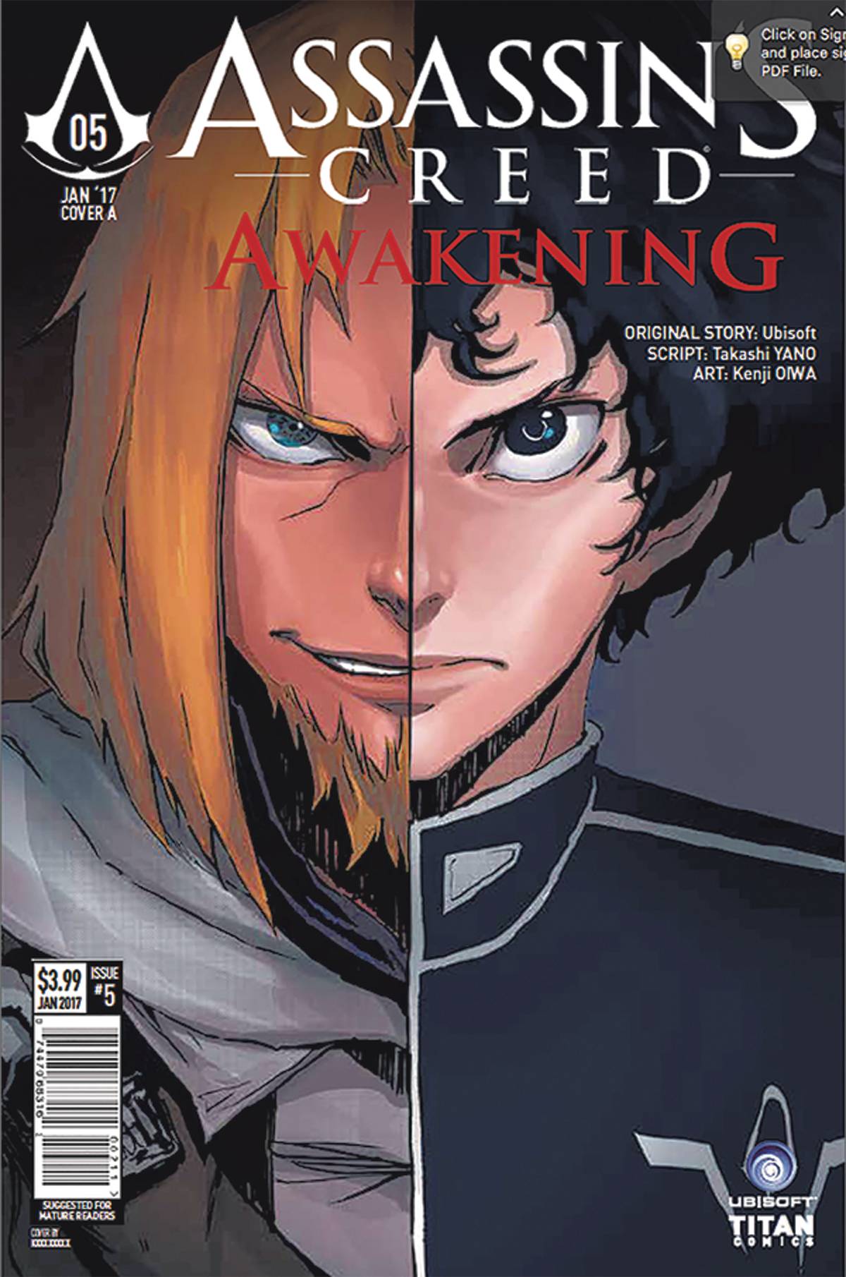 ASSASSINS CREED AWAKENING #5 (OF 6) CVR A KENJI