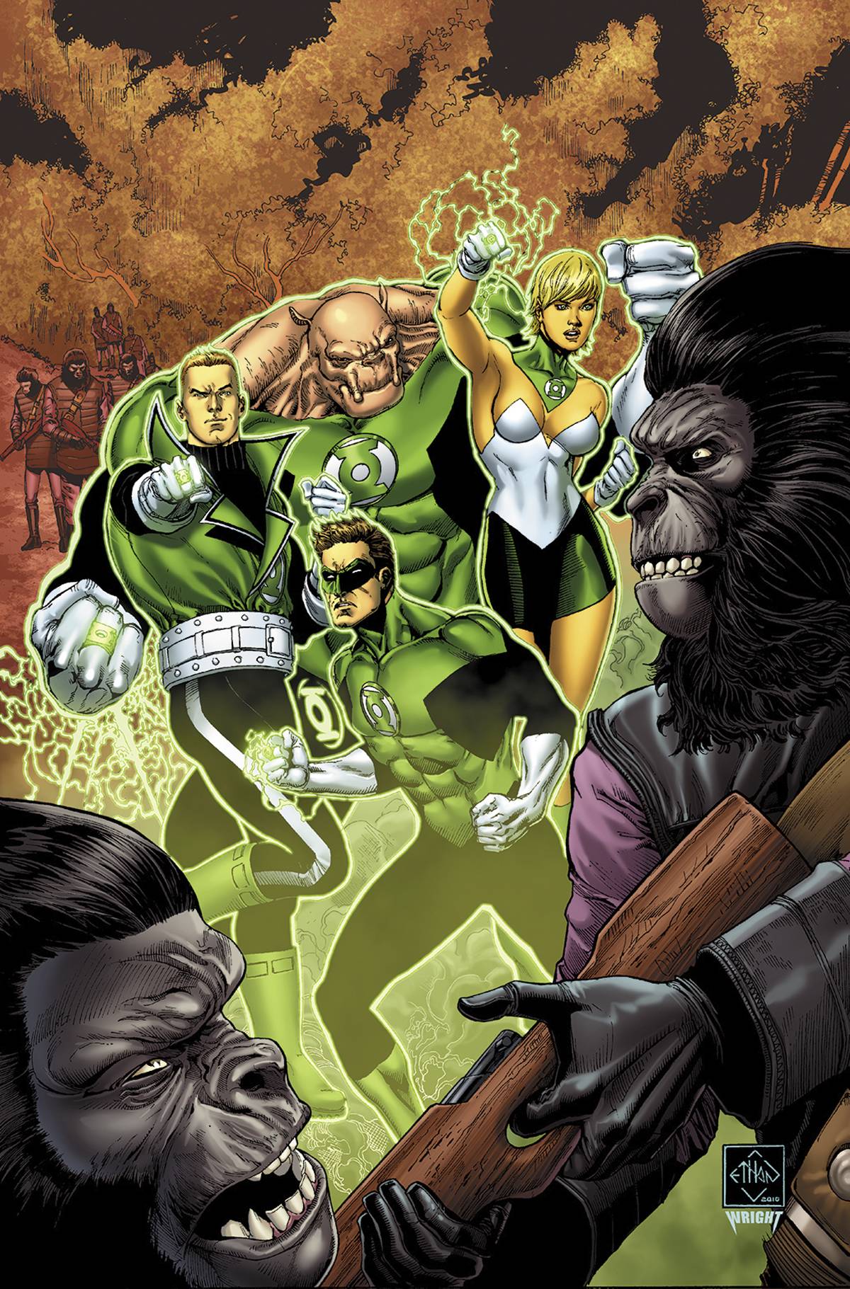 PLANET OF APES GREEN LANTERN #2 MAIN CVR