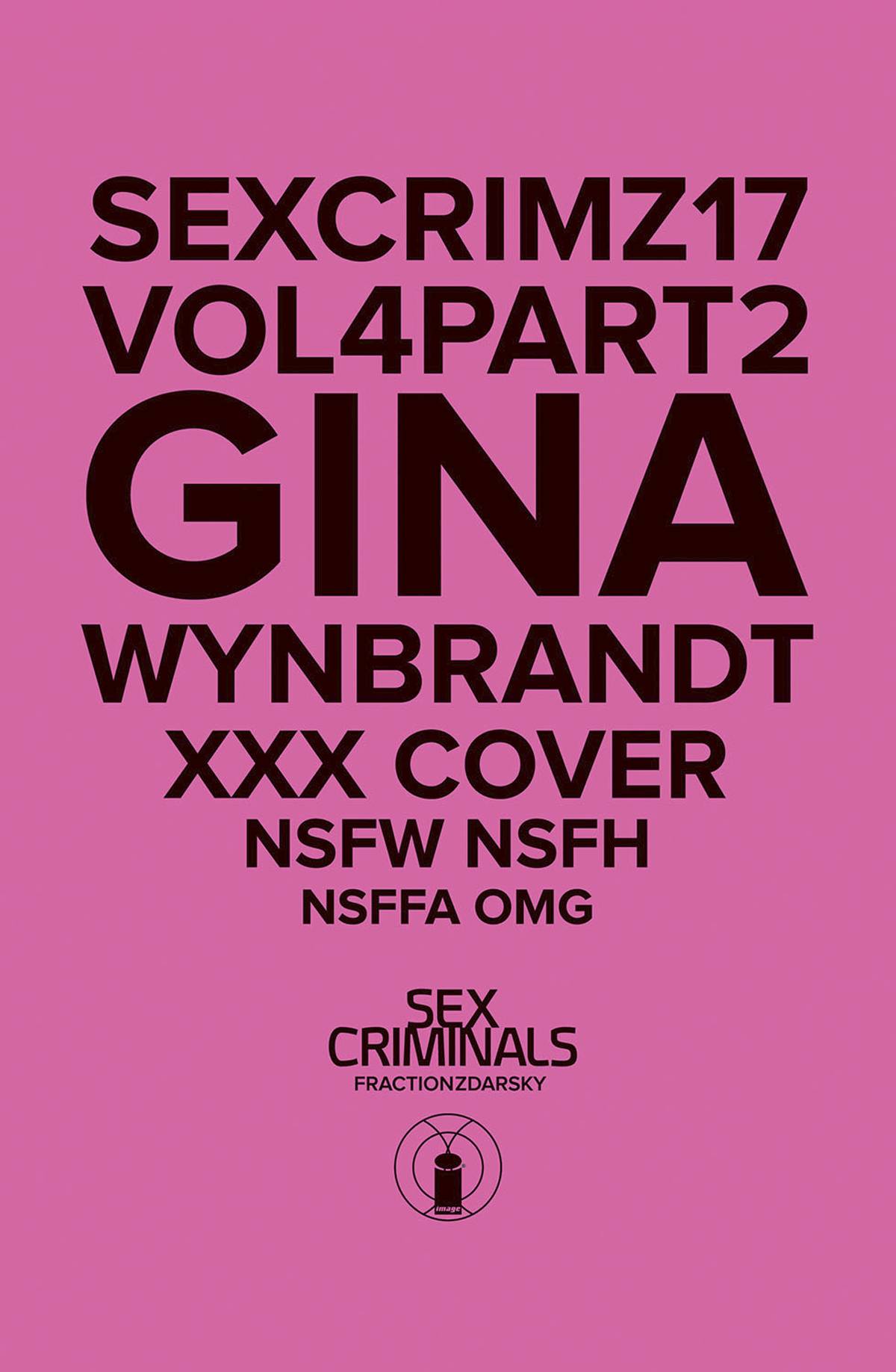 SEX CRIMINALS #17 XXX GINA WYNBRANDT VAR