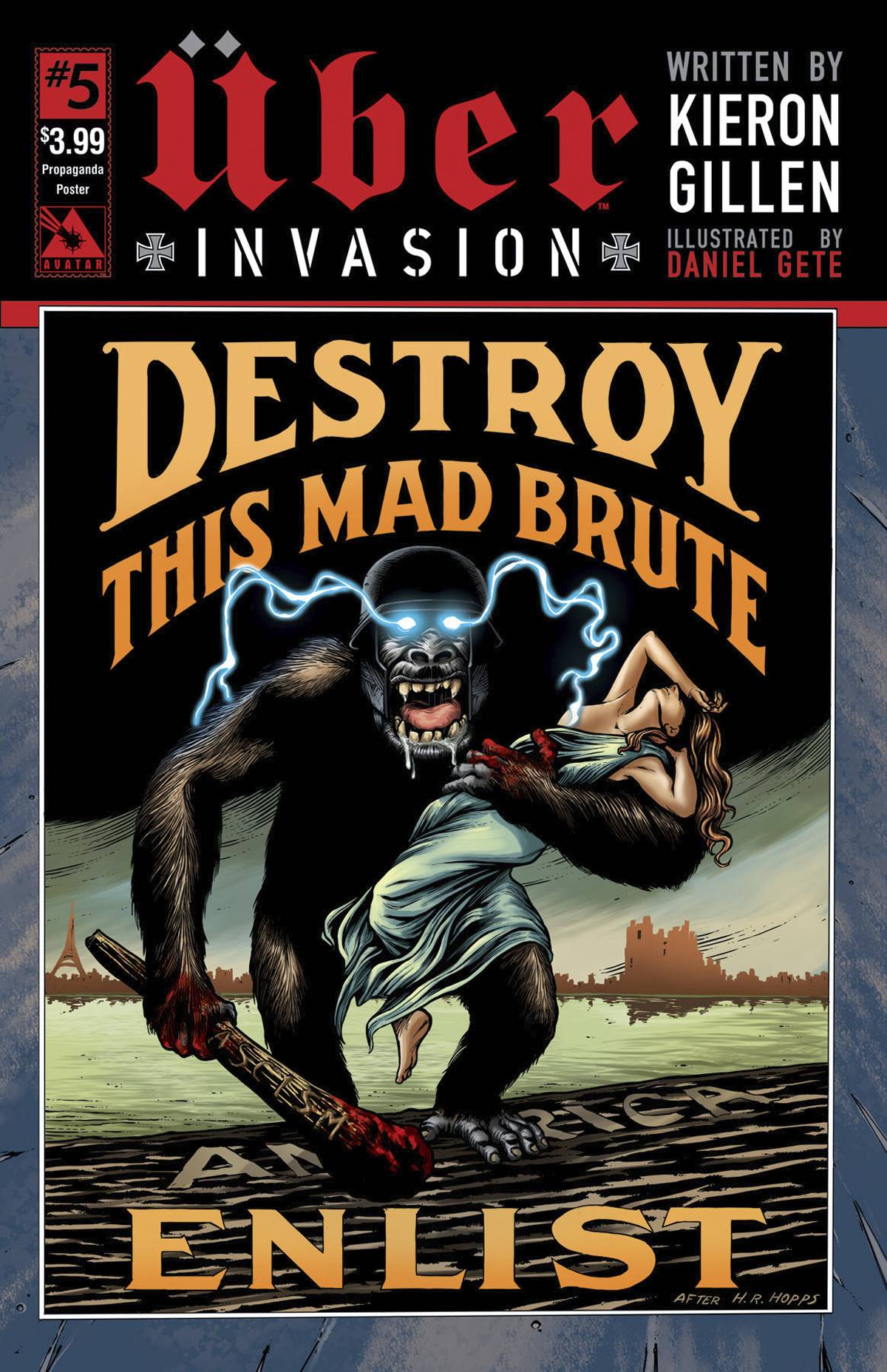 UBER INVASION #5 PROPAGANDA POSTER CVR