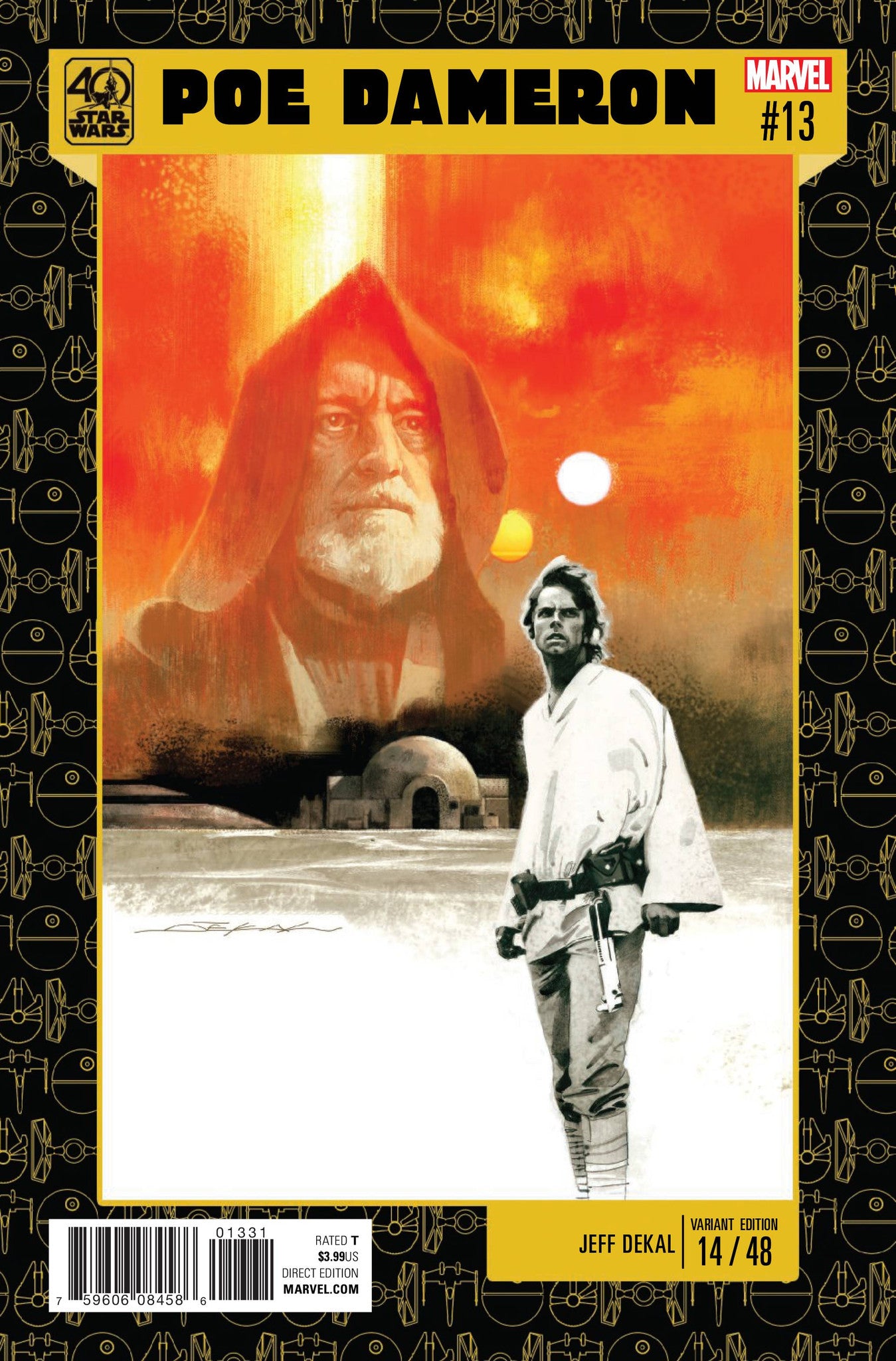STAR WARS POE DAMERON #13 STAR WARS 40TH ANNIVERSARY VAR