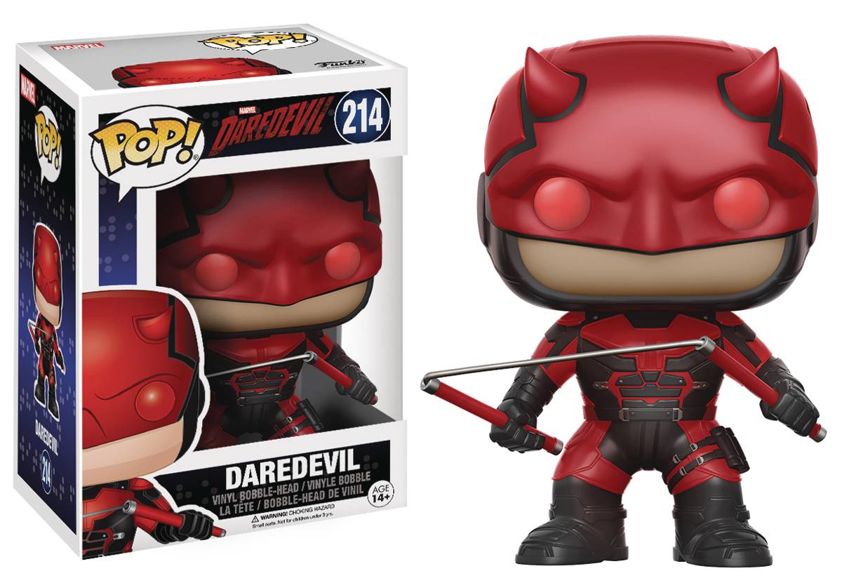 POP MARVEL DAREDEVIL TV DAREDEVIL W/HELMET VINYL FIG