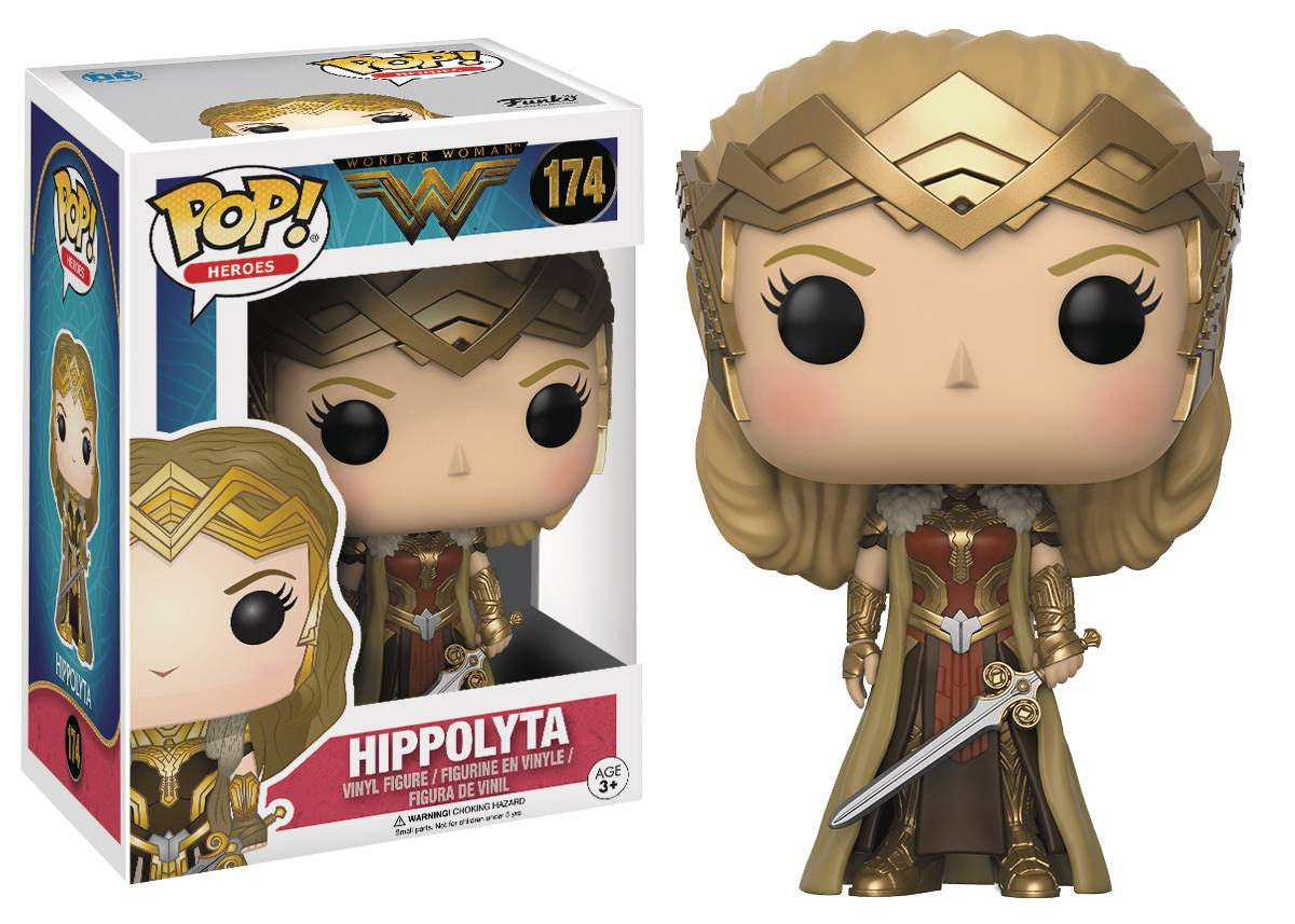 POP WONDER WOMAN MOVIE HIPPOLYTA SUIT VINYL FIG