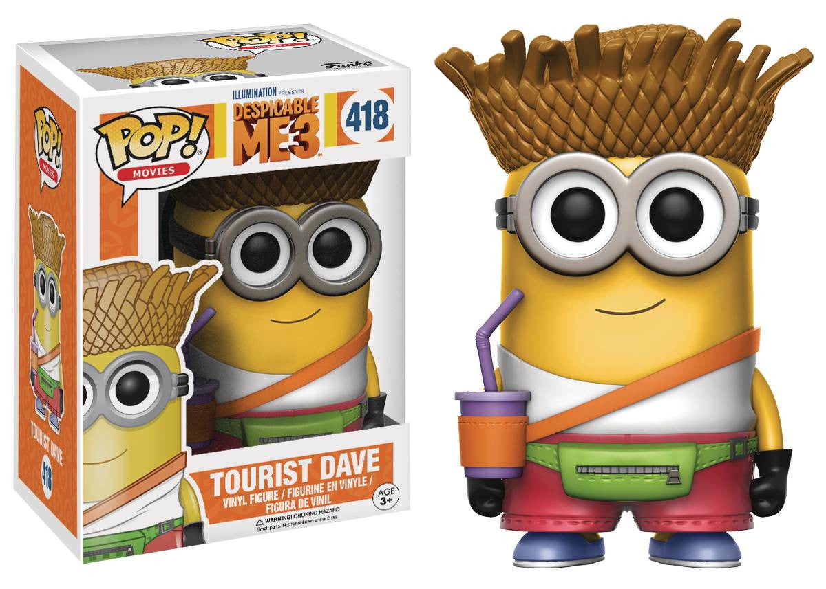 POP DESPICABLE ME 3 TOURIST DAVE VINYL FIG