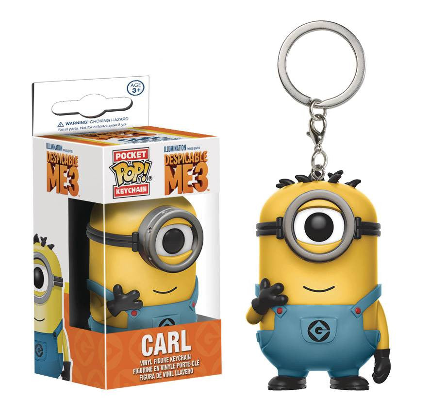 POCKET POP DESPICABLE ME 3 CARL MINIONS SUIT FIG KEYCHAIN