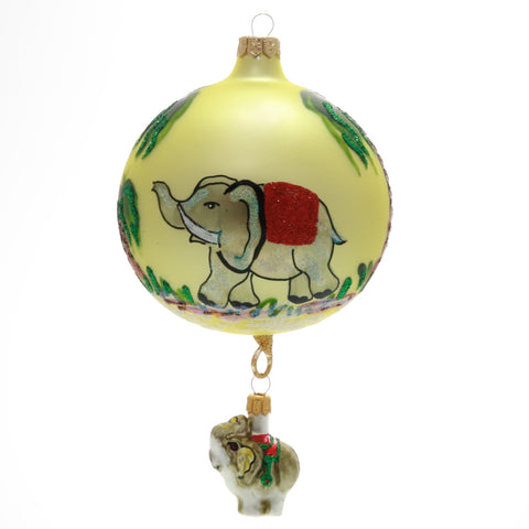 baby elephant christmas ornament