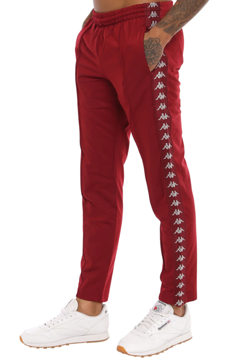 burgundy kappa pants