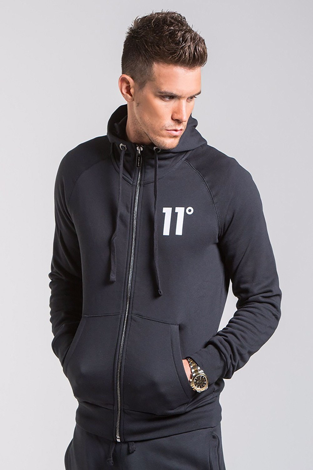 grey 11 degrees hoodie