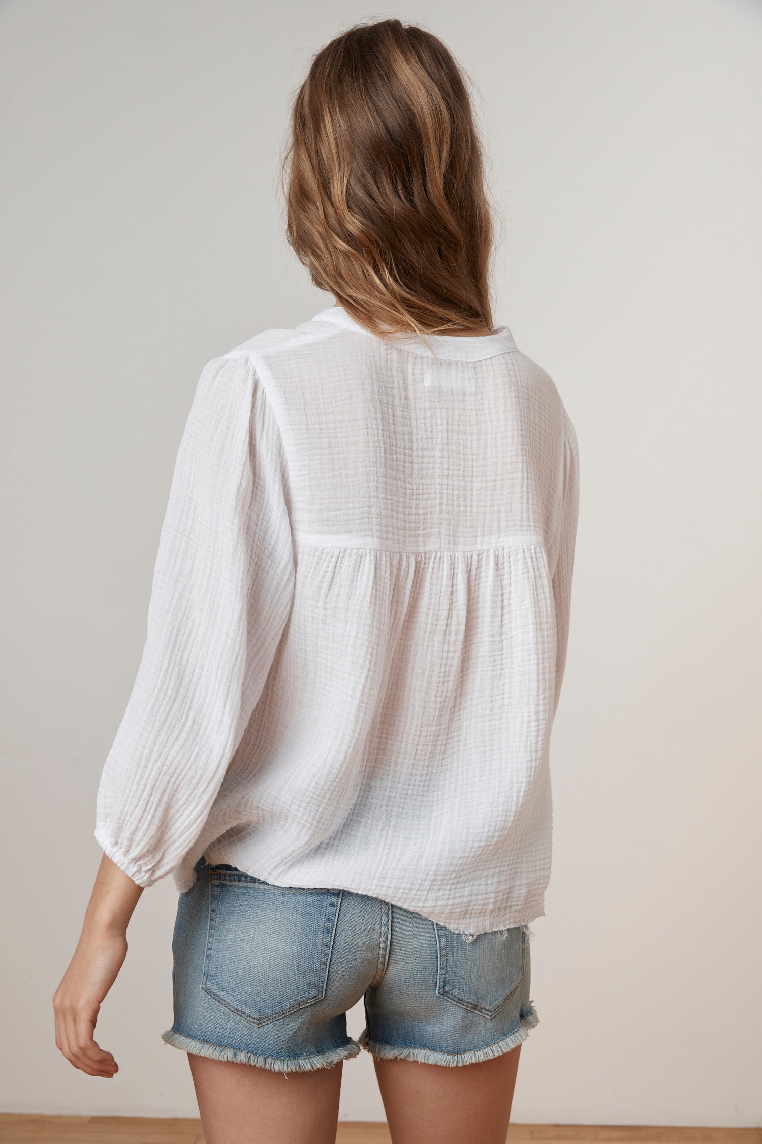 gauze peasant tops