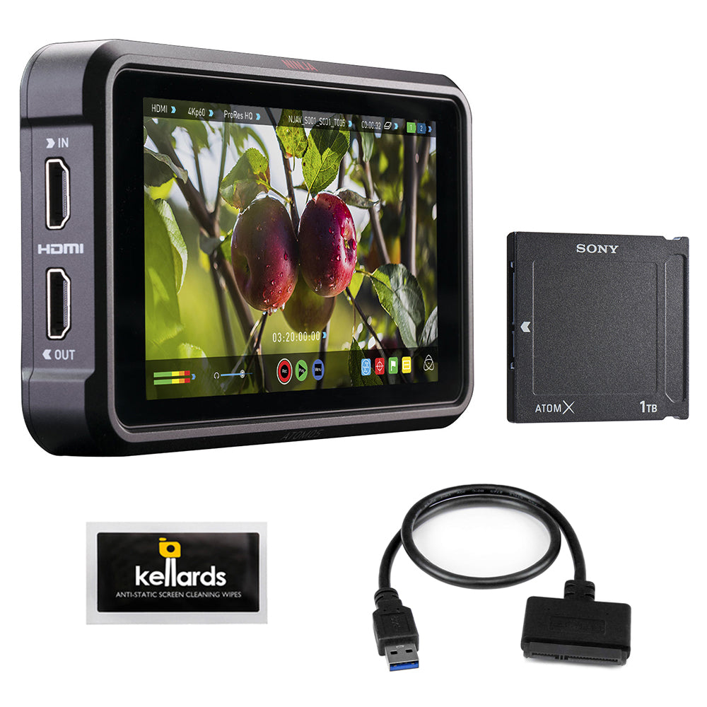 Atomos Ninja V 5 4k Hdmi Recording Monitor With Sony Atomx Ssd Mini Kellards