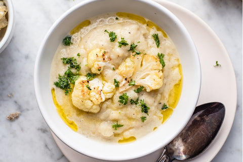 Creamy Cauliflower Soup Recipe | Texas Hill Country Olive Co.