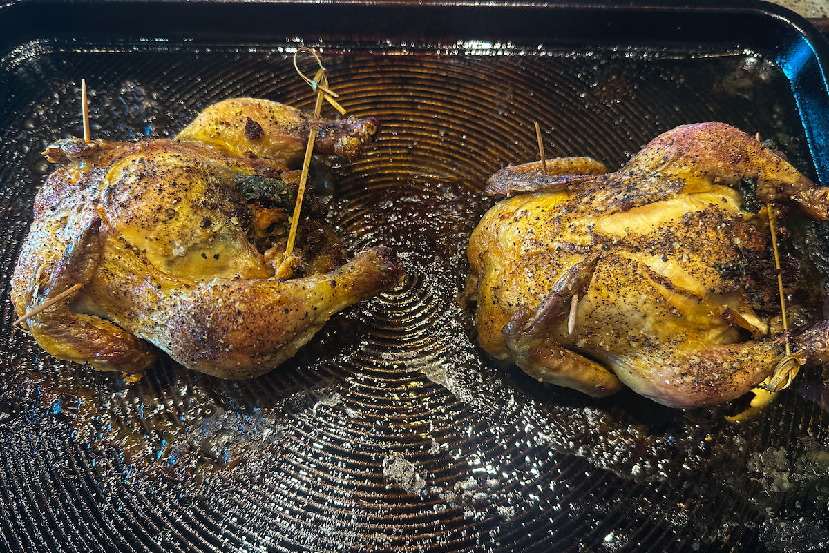 Cornish Game Hens with Texas Olive Oil