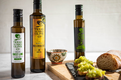 Texas olive oil and balsamic vinegar