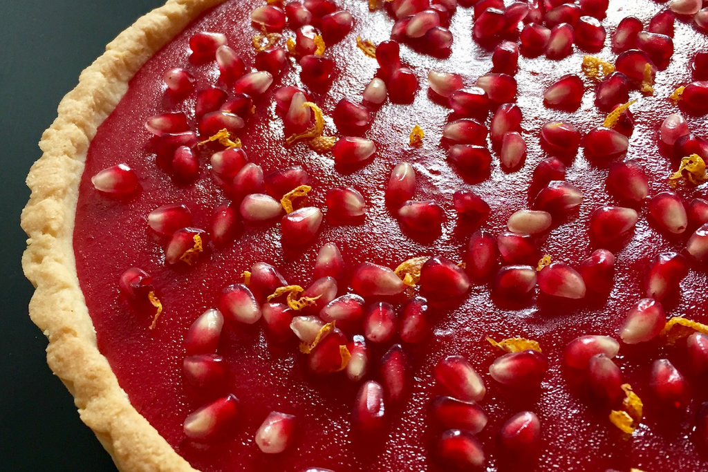 Cranberry Curd Tart